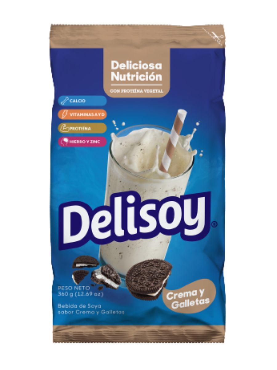 Delisoy Crema y Galletas con Proteína 